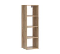 Vicco Étagère Murale Wido, Anthracite, 30x100cm avec 4 étagères Ouvertes, pour Le Rangement Mural de Livres et d’Objets de décoration