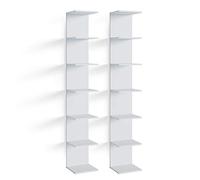 Vicco étagère Paolo, Blanc, 30 x 190 cm Lot de 2