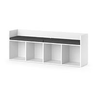 Vicco Étagère pour Enfants Luigi, Blanc, 142.4x53.4cm sans boîtes Pliantes, Convient pour Le Rangement des Jouets et des Livres