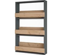 Vicco étagère pour verres à vin Repose, 60x98cm, Chêne doré/anthracite