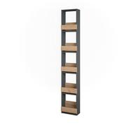 Vicco étagère pour Verres à vin Repose, Chêne doré/Anthracite, 30x180cm