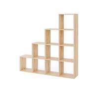 Vicco Étagère, Sonoma, 142.5x140cm, utilisable comme séparateur d’Espace à Structure en Forme d’échelle