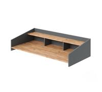 Vicco étagère surélevée Viktor, Chêne de Force doré/Anthracite, 127.2x30cm