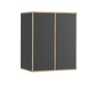 Vicco Etagère Tetrix, Anthracite, 63x75cm avec 2 Portes