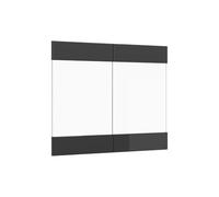 Vicco Façade de Cuisine R-Line, Anthracite Haute Brillance, 79.2x59cm | façade de meuble pour meuble mural vitré, adapté aux armoires de cuisine R-Line pour une installation facile
