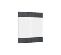 Vicco Façade de Cuisine R-Line, Béton Noir, 59.2x59cm façade de Meuble pour Meuble Mural vitré, adapté aux armoires de Cuisine R-Line pour Une Installation Facile