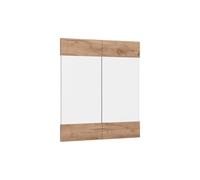 Vicco Façade de Cuisine R-Line, Chêne doré, 59.2x59cm | façade de meuble pour meuble mural vitré, adapté aux armoires de cuisine R-Line pour une installation facile