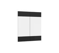 Vicco Façade de Cuisine R-Line, Noir Haute Brillance, 59.2x59cm façade de Meuble pour Meuble Mural vitré, adapté aux armoires de Cuisine R-Line pour Une Installation Facile