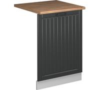 Vicco Façade de lave-vaisselle Fame-Line, 60cm , PT Chêne, Anthracite campagne/Blanc
