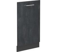 Vicco Façade de lave-vaisselle R-Line, 45cm sans PT, Béton noir/Anthracite