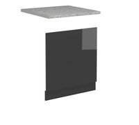 Vicco Façade de Lave-Vaisselle R-Line, Anthracite Haute Brillance, 60cm, PT Marbre
