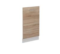 Vicco Façade de lave-vaisselle "R-Line", Sonoma/Blanc 45 cm | Pour lave-vaisselle tout intégrable de 45 cm · Sans plan de travail · Adapté à la façade de cuisine · Librement combinable