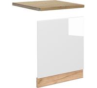 Vicco façade Fame-Line, 60 cm , PT Chêne, Blanc Haute brillance/Chêne de force doré