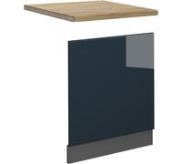 Vicco Façade Fame-Line, 60 cm , PT Chêne, Bleu foncé brillant/Anthracite
