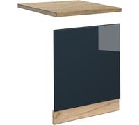Vicco façade Fame-Line, 60 cm , PT Chêne, Bleu foncé brillant/Chêne de force doré