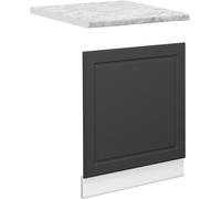 Vicco façade Fame-Line, 60 cm , PT Marbre, Anthracite-or/Blanc
