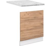 Vicco façade Fame-Line, 60 cm , PT Marbre, Chêne de force doré/Blanc