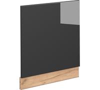 Vicco façade Fame-Line, 60 cm sans plan de travail, Anthracite Haute brillance/Chêne de force doré