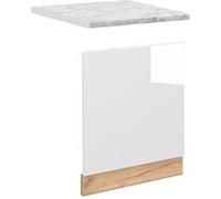 Vicco Façade Fame-Line, Blanc Haute brillance, 60cm , PT Marbre Blanc Haute brillance G