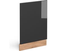 Vicco façade R-Line, 45 cm sans plan de travail, Anthracite Haute brillance/Chêne de force doré