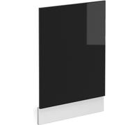 Vicco façade R-Line, 45 cm sans plan de travail, Noir Haute brillance/Blanc