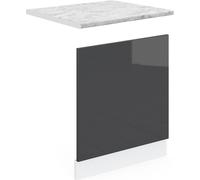 Vicco façade R-Line, 60 cm avec plan de travail, Anthracite Haute brillance/Blanc