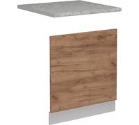 Vicco Façade R-Line, 60cm PT Marbre, Chêne de force doré/Blanc