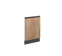 Vicco Façade R-Line, Chêne doré, 44.6cm | Pour lave-vaisselle semi-intégré de 45 cm · Sans plan de travail · Adapté à la façade de cuisine · Librement combinable