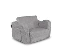 Vicco Fauteuil pour Enfants Conni, Gris, 60x36cm dépliable, avec Housse Amovible et Assise Rabattable