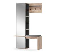 Vicco Garde-Robe Adeline, Chêne de Force doré, 120x190cm