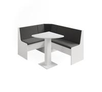 Vicco Groupe de banquettes d'angle Ramon, Blanc, 60x60cm