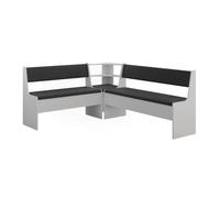Vicco Groupe de banquettes d'angle Roman, Blanc, 150.1x180.1cm
