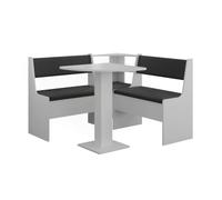 Vicco Groupe de banquettes d'angle Roman, Blanc, 60x60cm, idéal pour Les Solutions d'angle Peu encombrantes dans la Salle à Manger