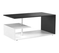Vicco table basse Guillermo table de salon blanc anthracite table de canapé