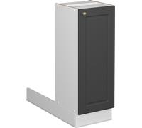 Vicco Îlot de cuisine Fame-Line, 30 cm sans plan de travail, Anthracite-or/Blanc