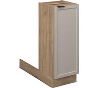 Vicco îlot de cuisine Fame-Line, 30 cm sans plan de travail, GrisBeige/Chêne de force doré