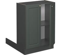 Vicco Îlot de cuisine Fame-Line, 60 cm sans plan de travail, Vert Or Campagne/Anthracite