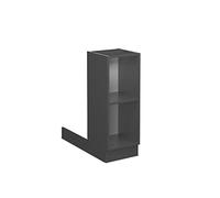 Vicco Îlot de Cuisine Fame-Line, Anthracite, 30cm | Rangement ouvert · 1 Tablette · Pieds réglables en hauteur · ✓ Tout en vue · Librement combinable
