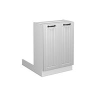 Vicco Îlot de Cuisine Fame-Line, Blanc Campagne, 60cm sans PT, pour l’Extension et la Combinaison avec d’Autres modules de Cuisine