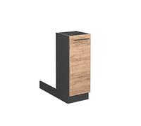Îlot de cuisine Fame-Line, 30cm sans PT, Chêne de force doré/Anthracite, Vicco 38587