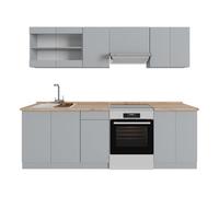 Vicco Ligne de Cuisine R-Line, Gris, 240cm