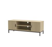 Vicco Lowboard Lennox, Chêne, 120x45cm, Convient pour Le Rangement des Magazines et des télécommandes