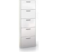 Vicco Meuble à chaussure Gizmo, 59x169.5cm, Blanc/Blanc