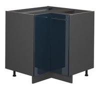 Vicco Meuble bas dangle Fame-Line, Bleu foncé brillant, 80.5cm sans PT Bleu foncé brillant G