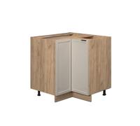 Vicco Meuble Bas d'angle Fame-Line, GrisBeige, 80.5 cm sans Plan de Travail