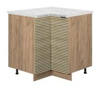 Vicco Meuble bas dangle Fame-Line, Panneau en chêne, 80.5cm , PT Marbre Panneau en chêne