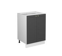 Vicco Meuble Bas de Cuisine Fame-Line, Anthracite-Or, 60cm sans PT, à Combiner avec d'autres modules de la série Fame-Line