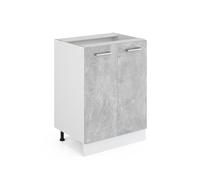 Vicco Meuble Bas de Cuisine R-Line, Béton, 60cm sans PT, pour Une Combinaison Libre au Sein de systèmes de Cuisine modulaires