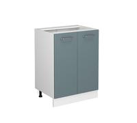 Vicco Meuble Bas de Cuisine R-Line, Bleu-Gris, 60cm