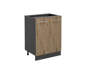 Vicco Meuble Bas de Cuisine R-Line, Chêne Artisan, 60cm sans PT, pour Une Combinaison Libre au Sein de systèmes de Cuisine modulaires